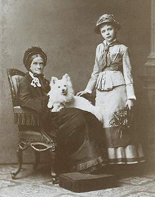 Людовика Баварская с внучкой Амалией 