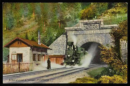 Арльбергский железнодорожный тоннель 1916 год 